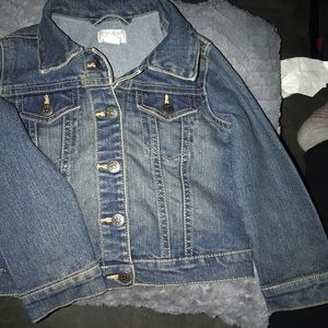 3T snap button jean jacket